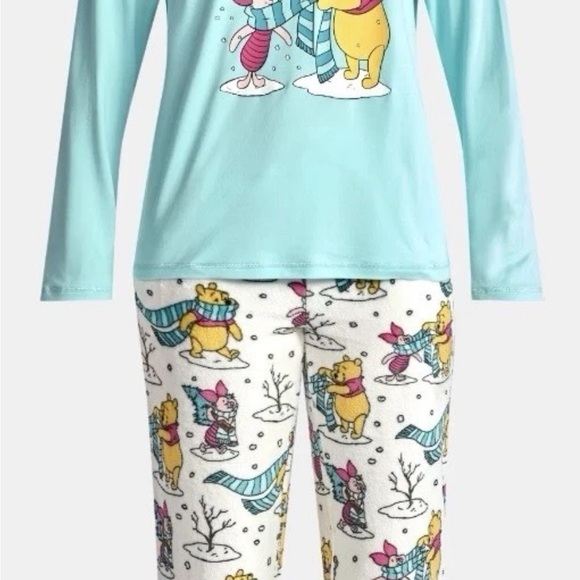 DISNEY WINNIE THE POOH 3 PIECE Pajama PJ-Socks Set Holiday Warm 3X(22W-24W) - Picture 3 of 5